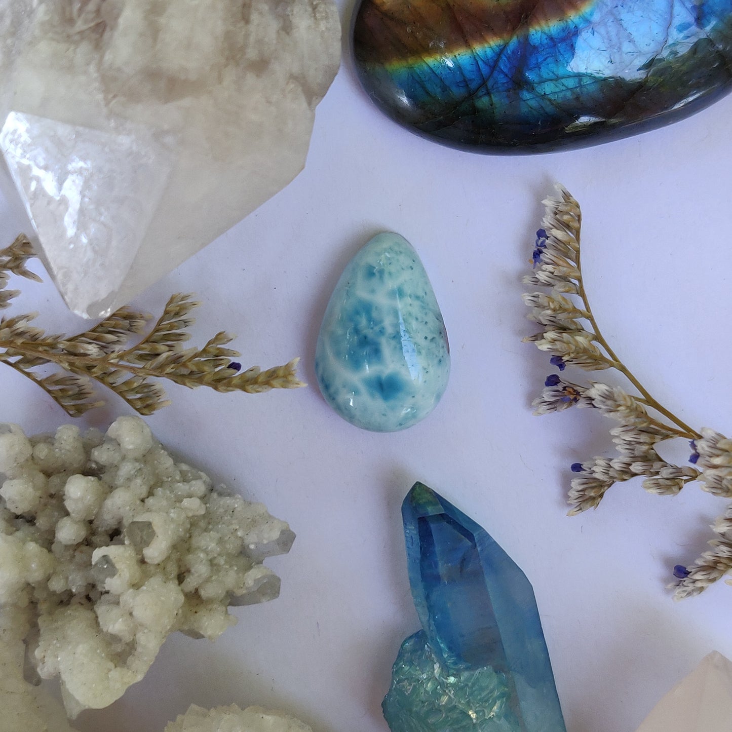 Larimar Cabochon (#J2)