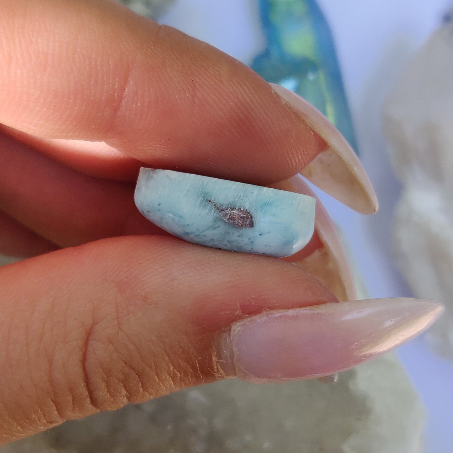 Larimar Cabochon (#J2)