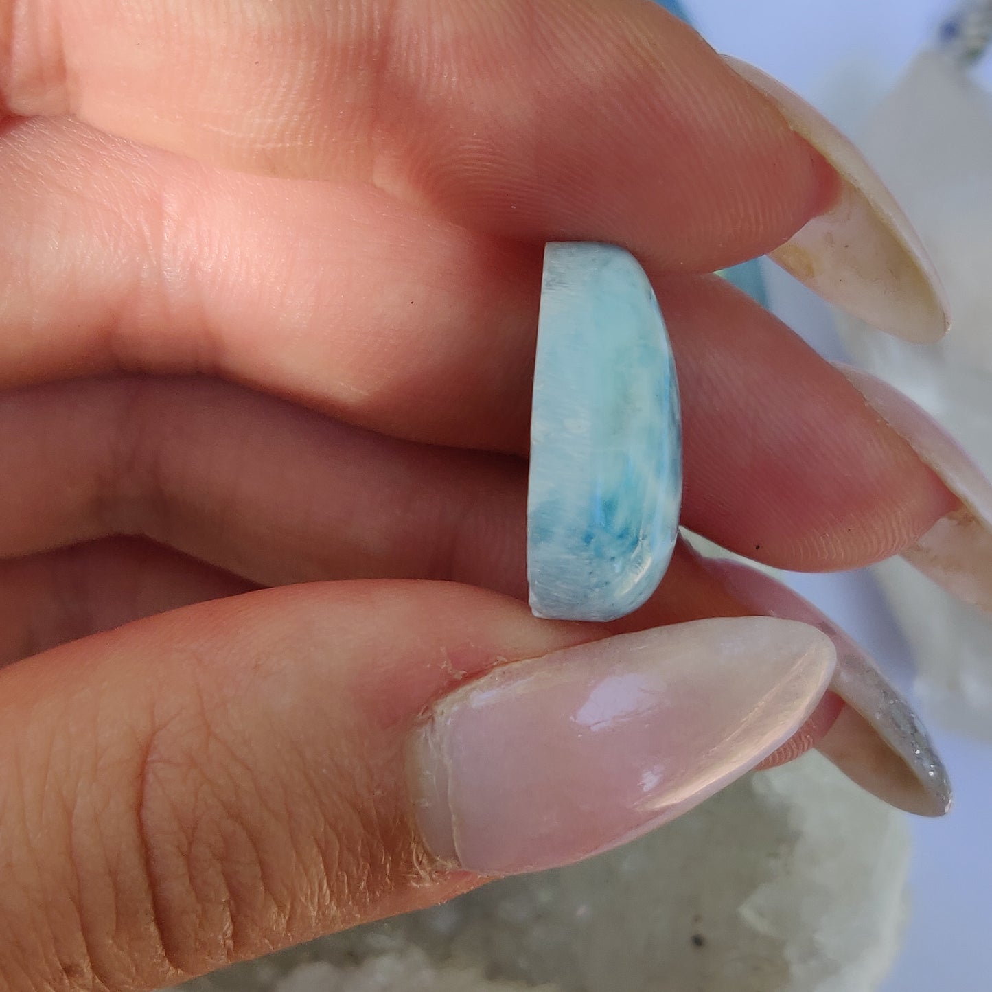 Larimar Cabochon (#J2)