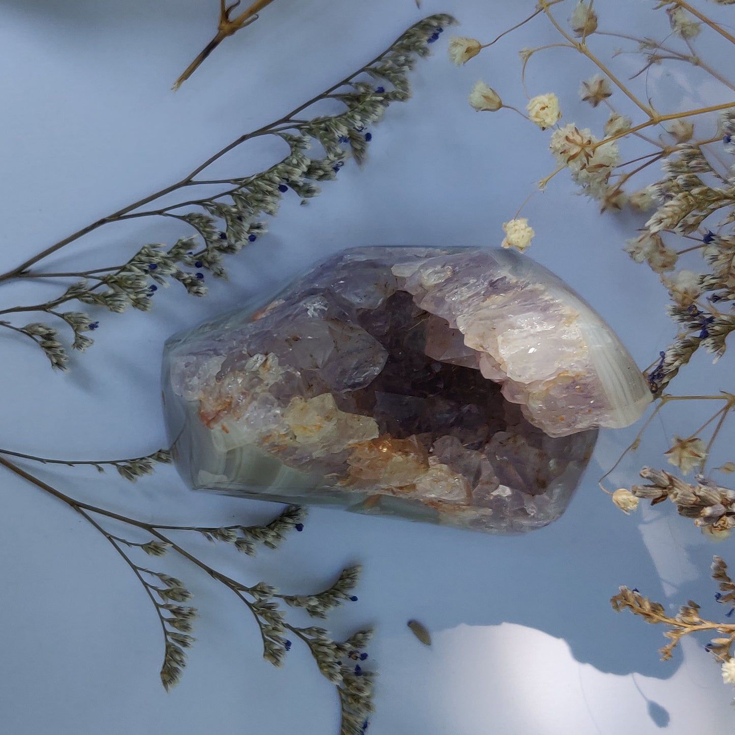 Amethyst Agate Geode (#J2) - Simply Affinity