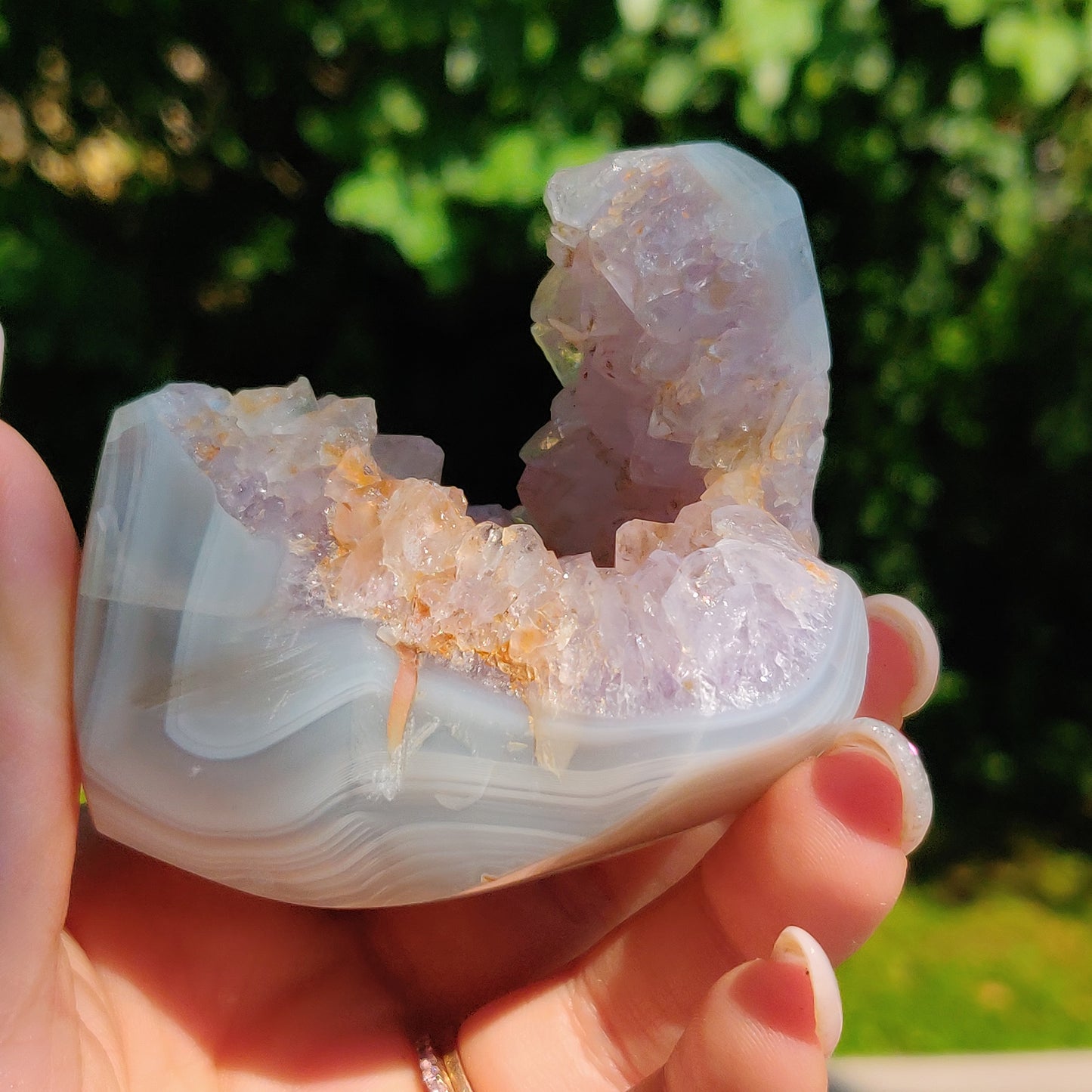 Amethyst Agate Geode (#J2) - Simply Affinity