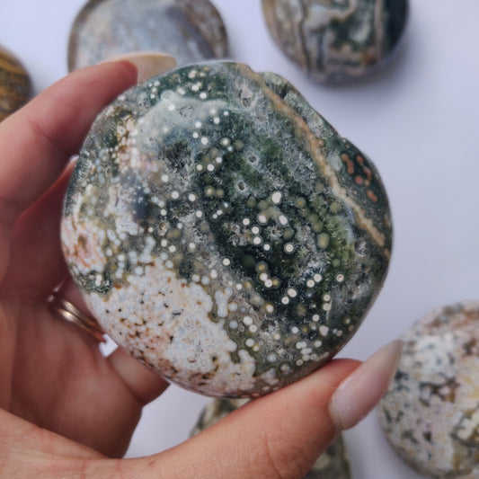Ocean Jasper Palm Stone (#23)