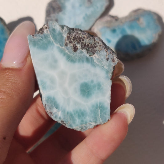 Polished Larimar Slab (#J2)