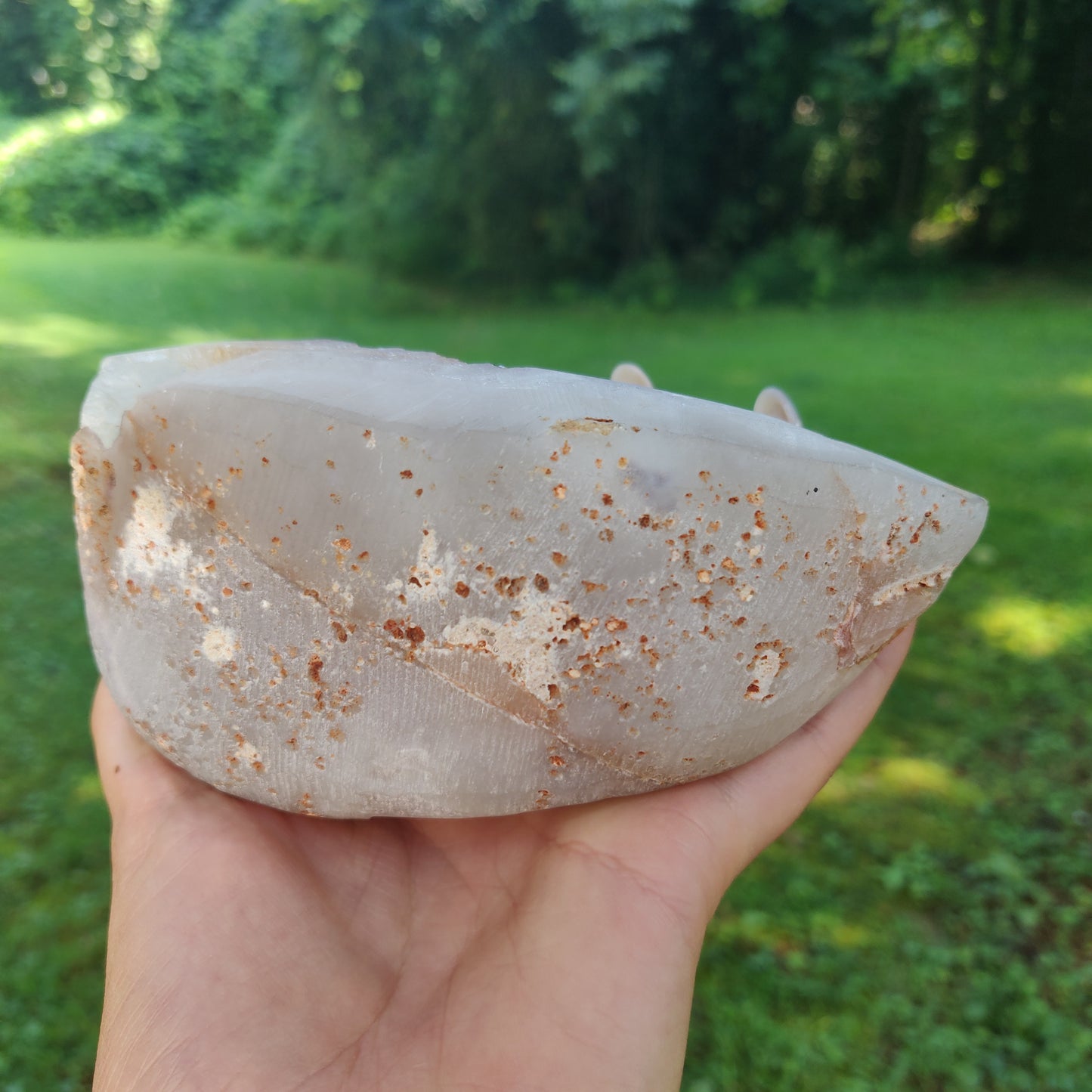 Large Amethyst Agate Geode - over 2 LBS! (#J1)