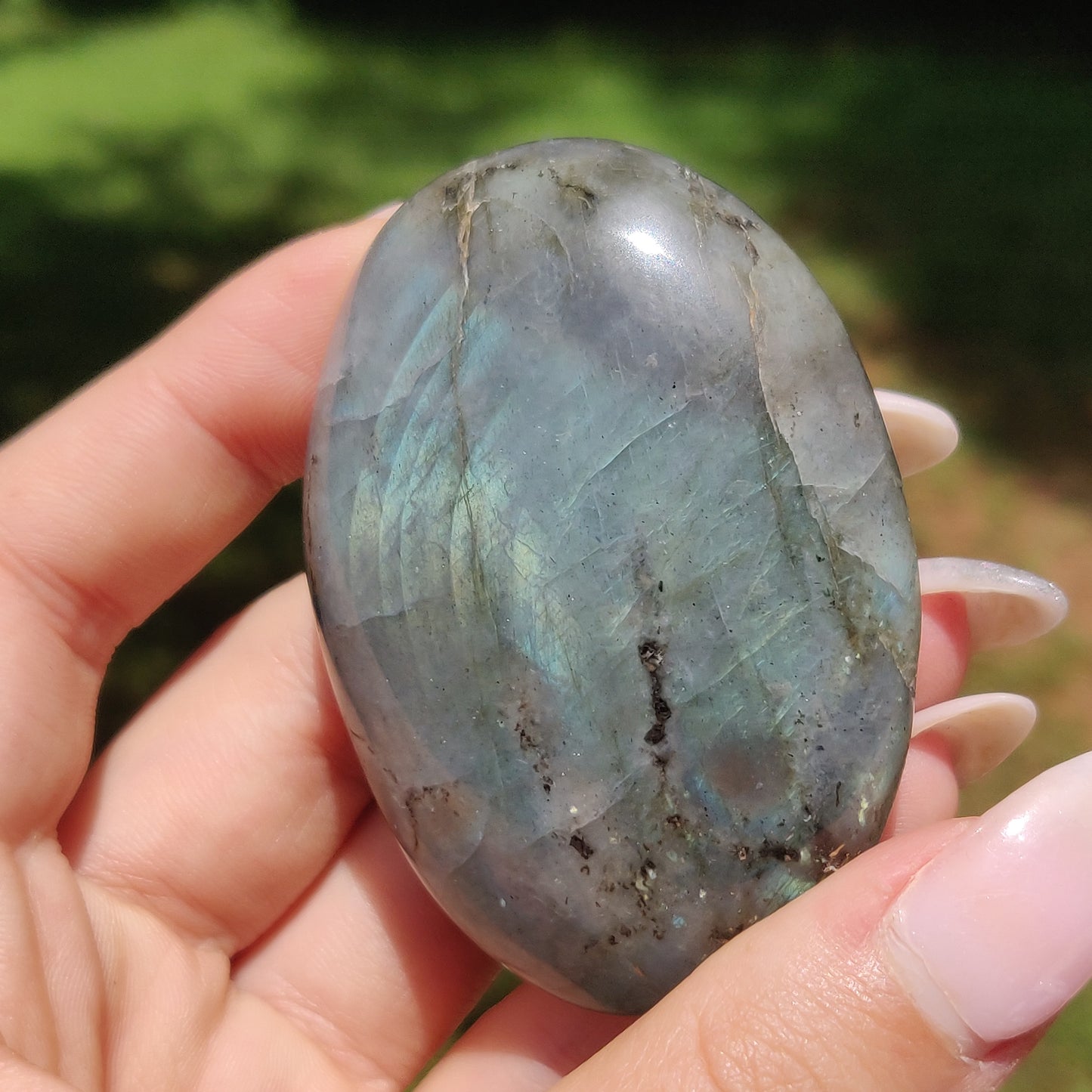 Labradorite Palm Stone (#J11)