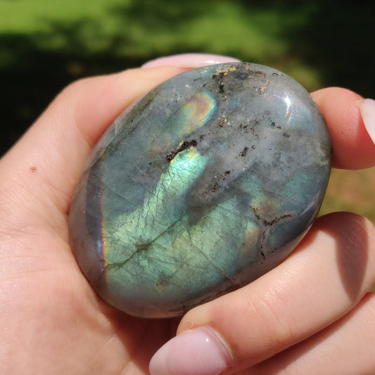 Labradorite Palm Stone (#J11)