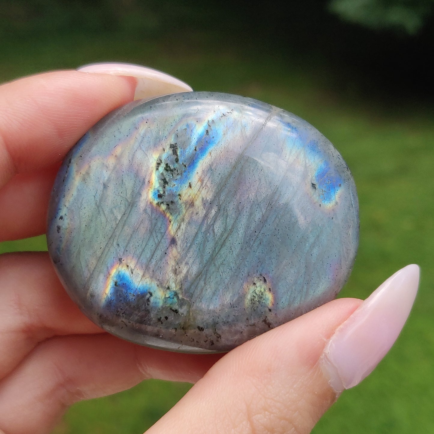 Labradorite Palm Stone (#J13)