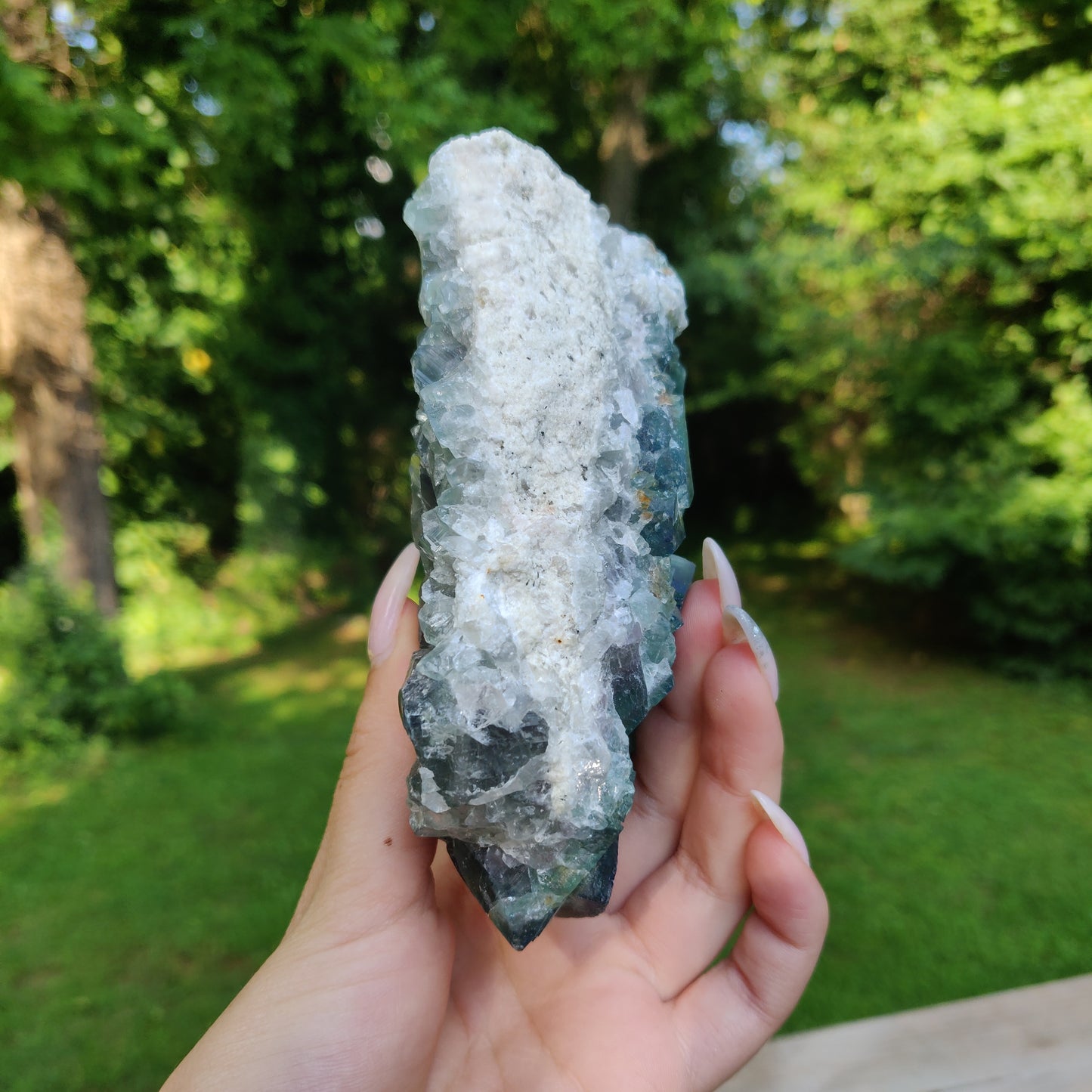 Raw Cubic Fluorite Cluster (#J4)