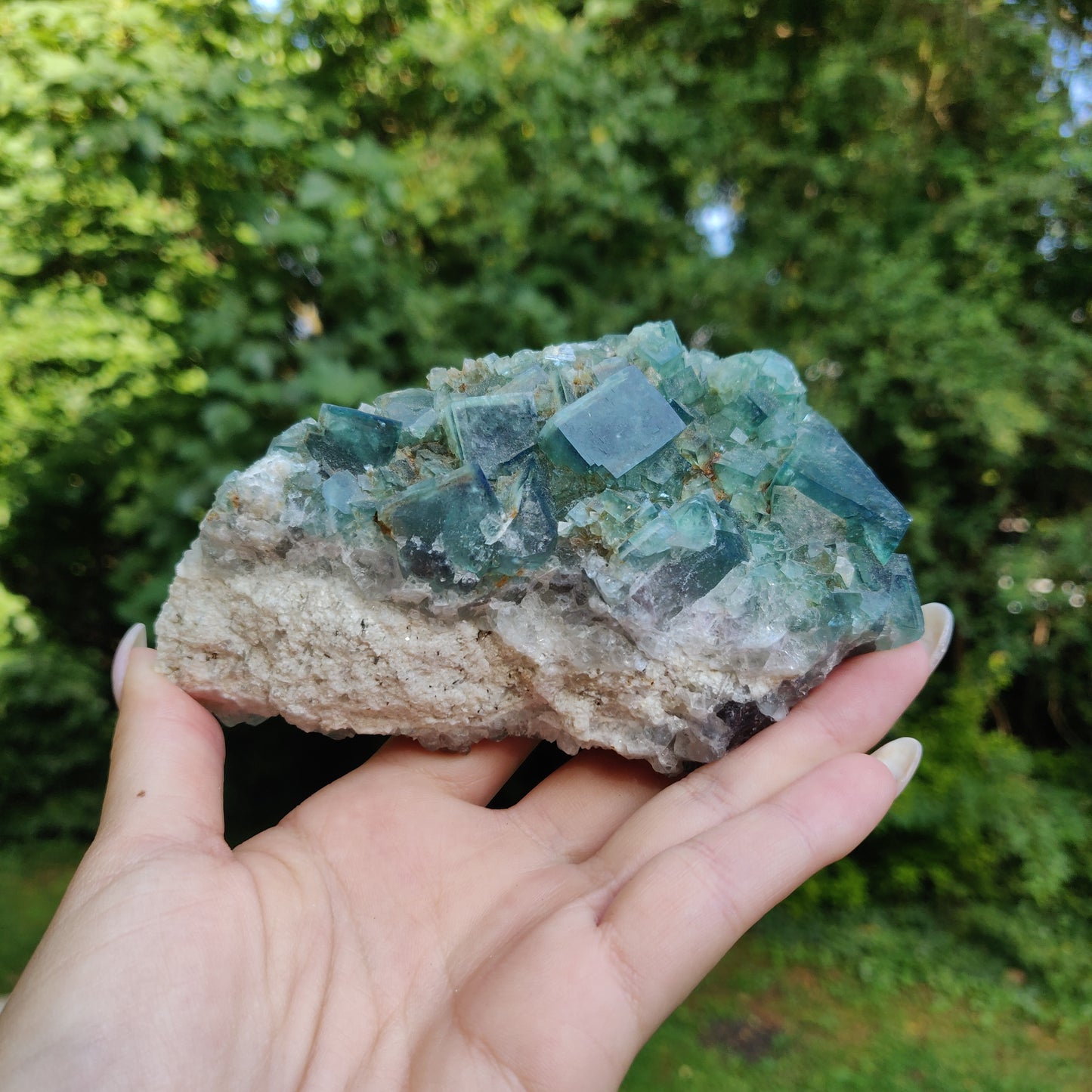 Raw Cubic Fluorite Cluster (#J4)