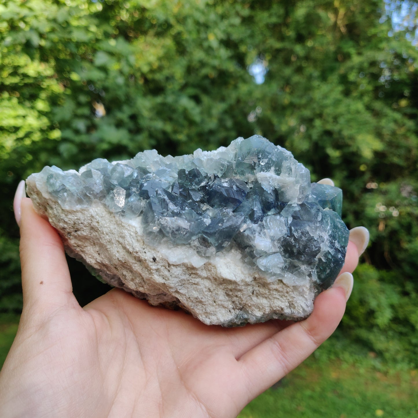 Raw Cubic Fluorite Cluster (#J4)