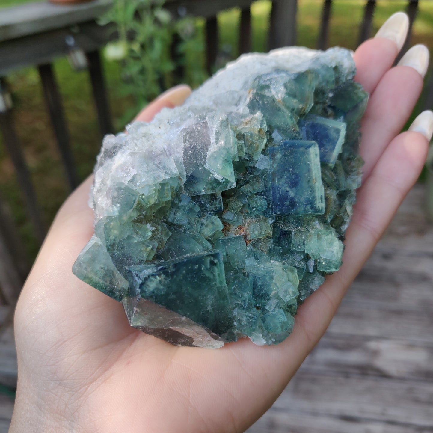 Raw Cubic Fluorite Cluster (#J4)