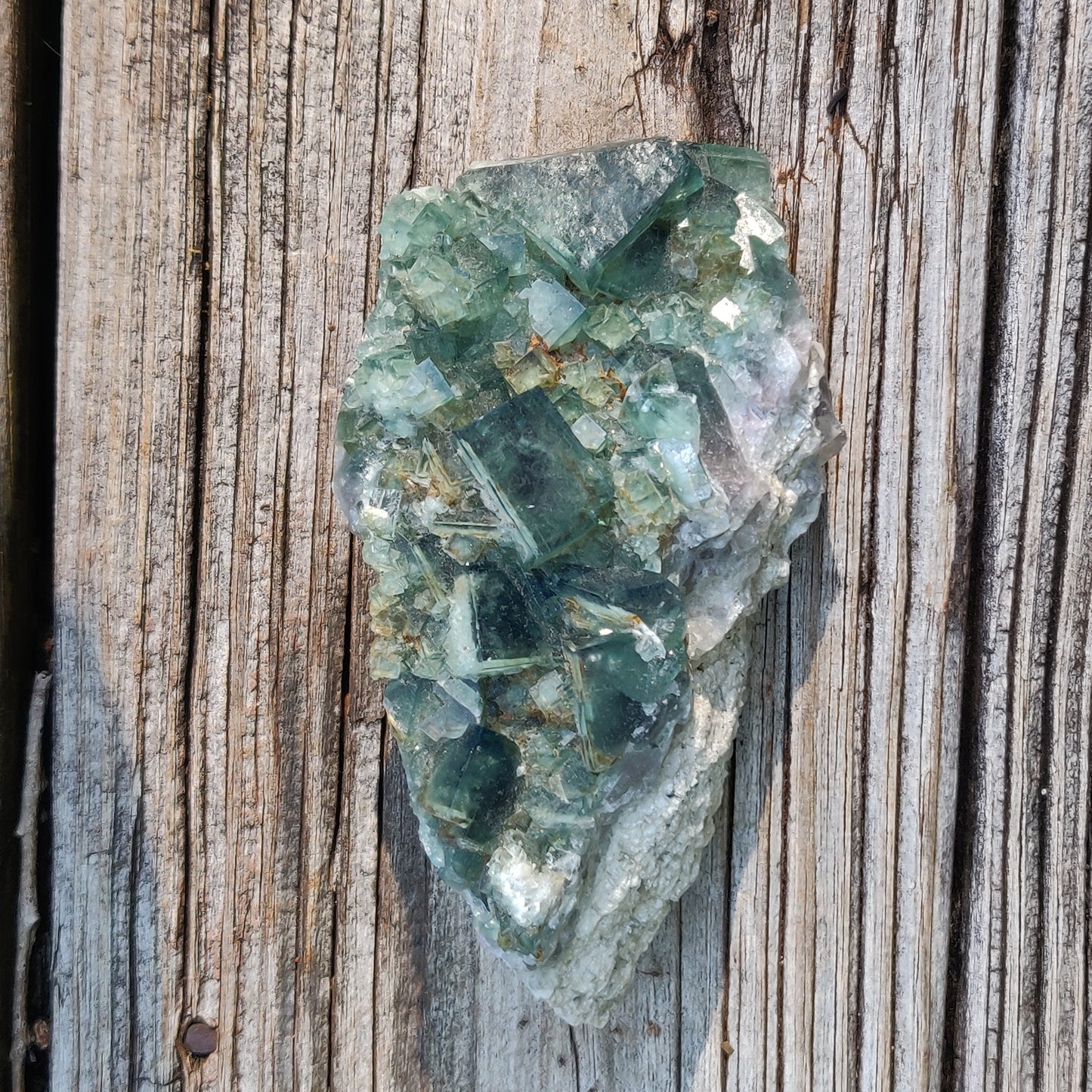 Raw Cubic Fluorite Cluster (#J4)