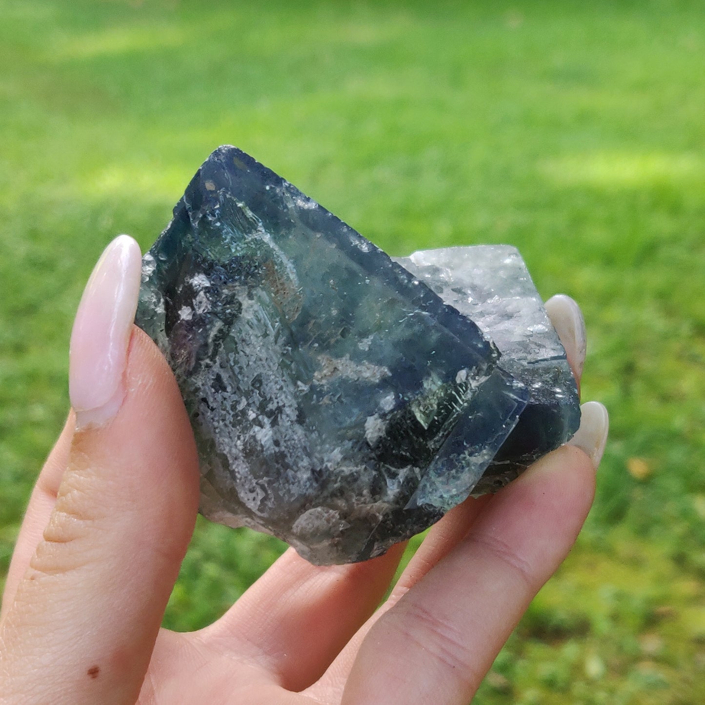 Raw Cubic Fluorite Cluster (#J5)