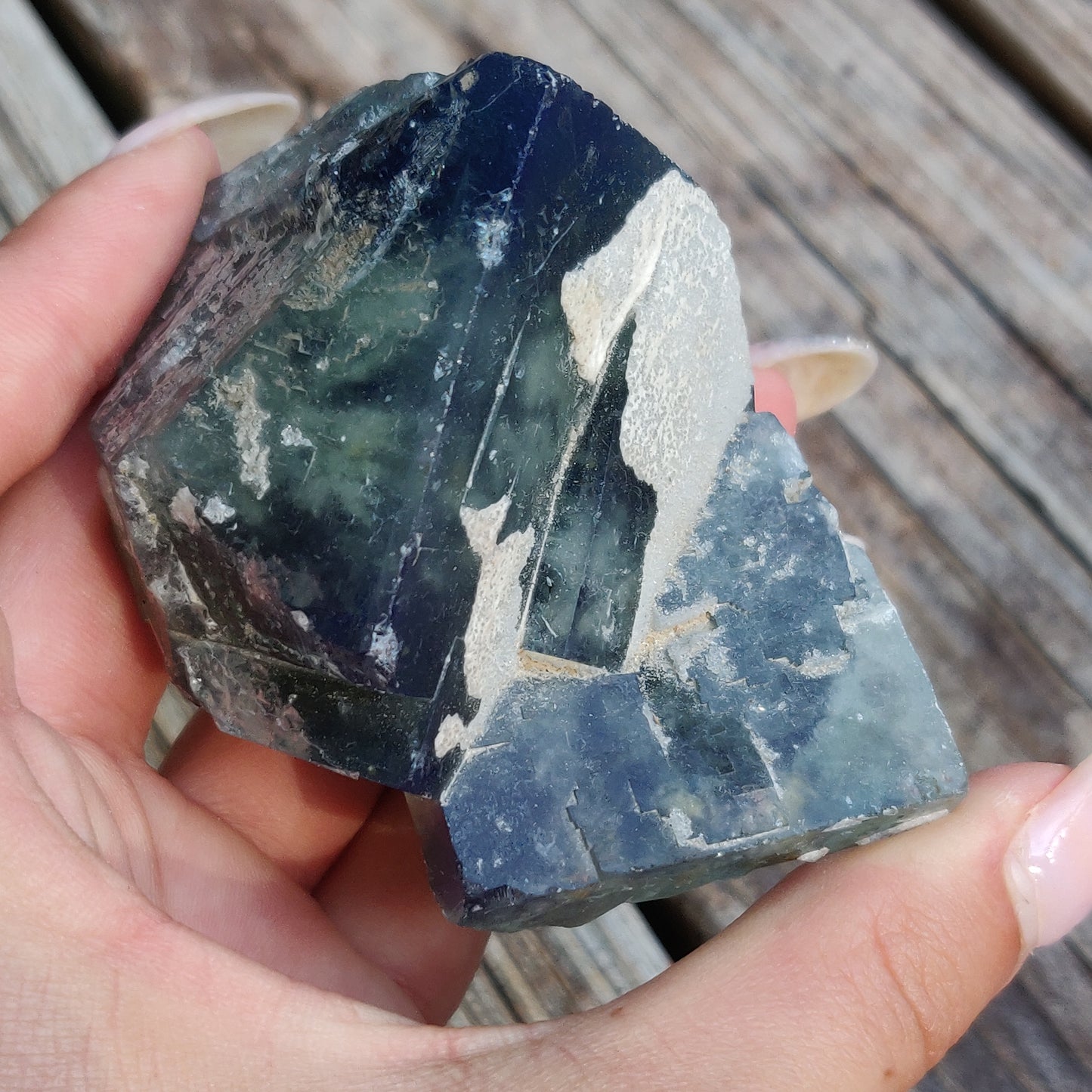 Raw Cubic Fluorite Cluster (#J5)