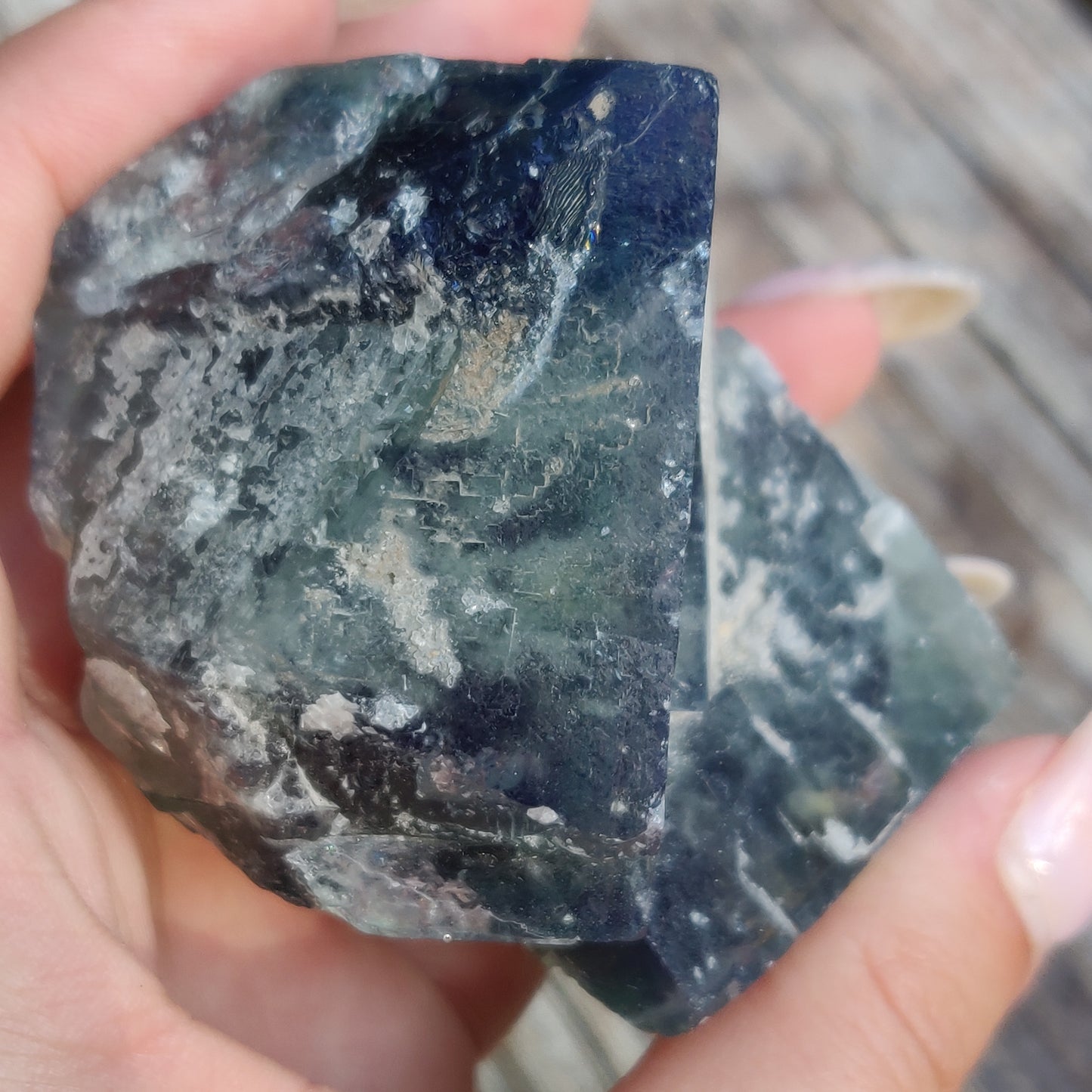 Raw Cubic Fluorite Cluster (#J5)