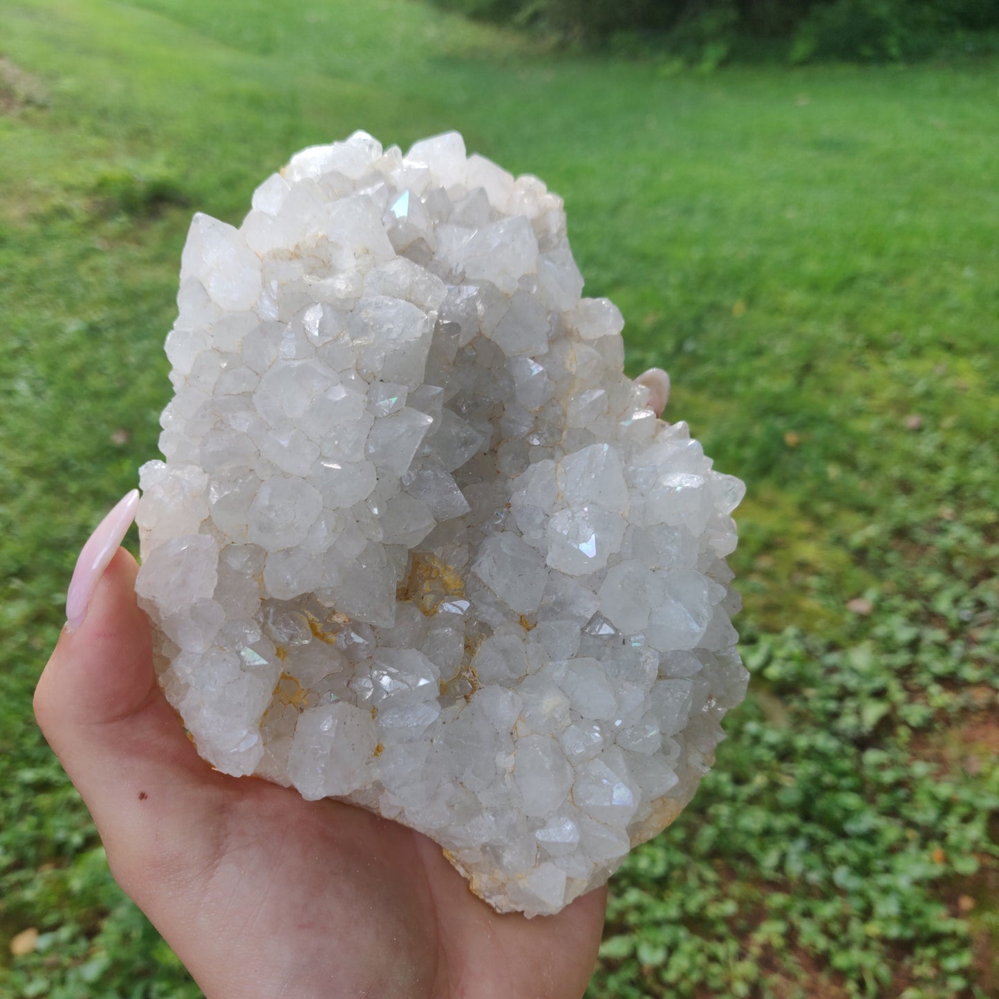 Anandalite Cluster, Natural Aurora Quartz Cluster (#J4) - Simply Affinity