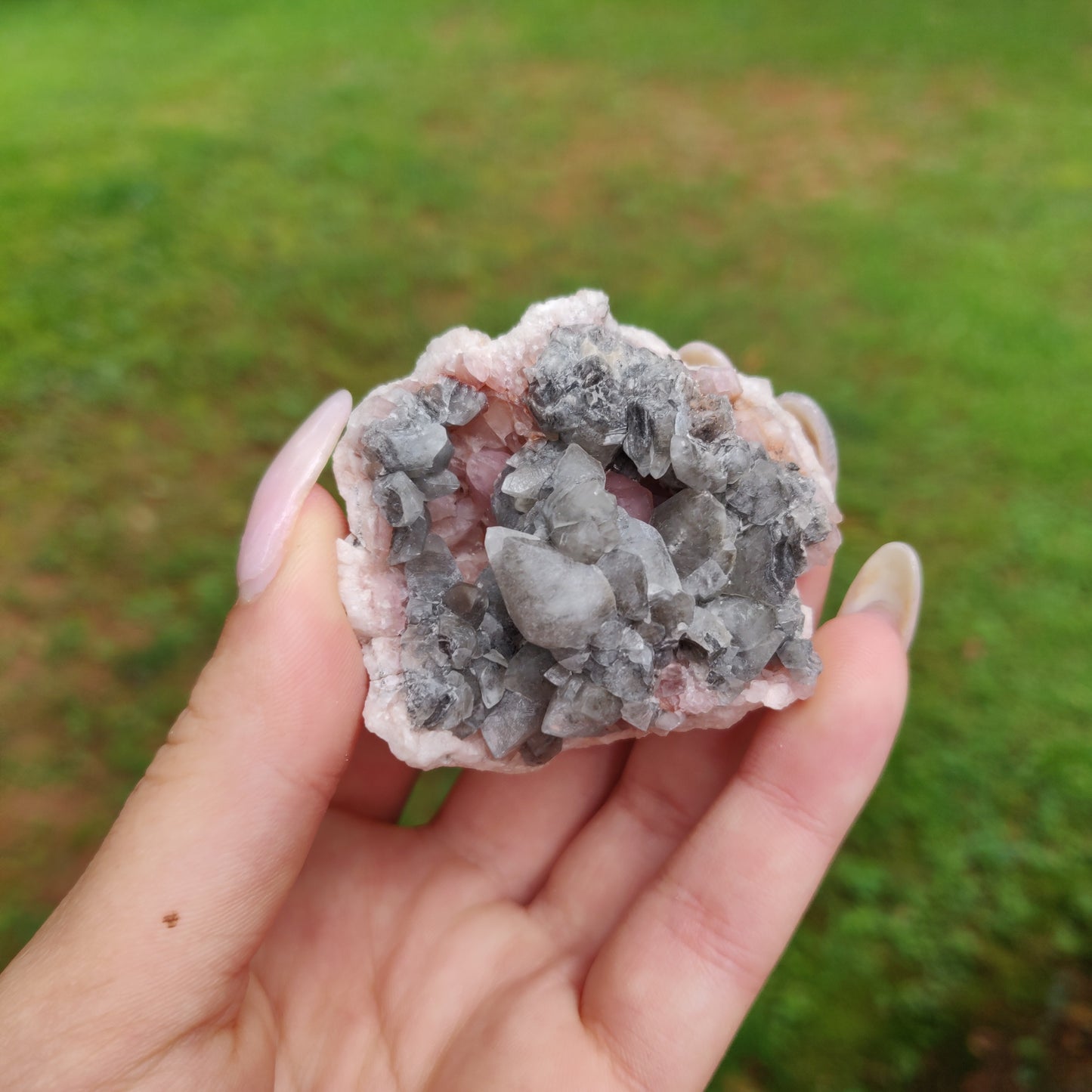 Pink Amethyst Geode (#J3)