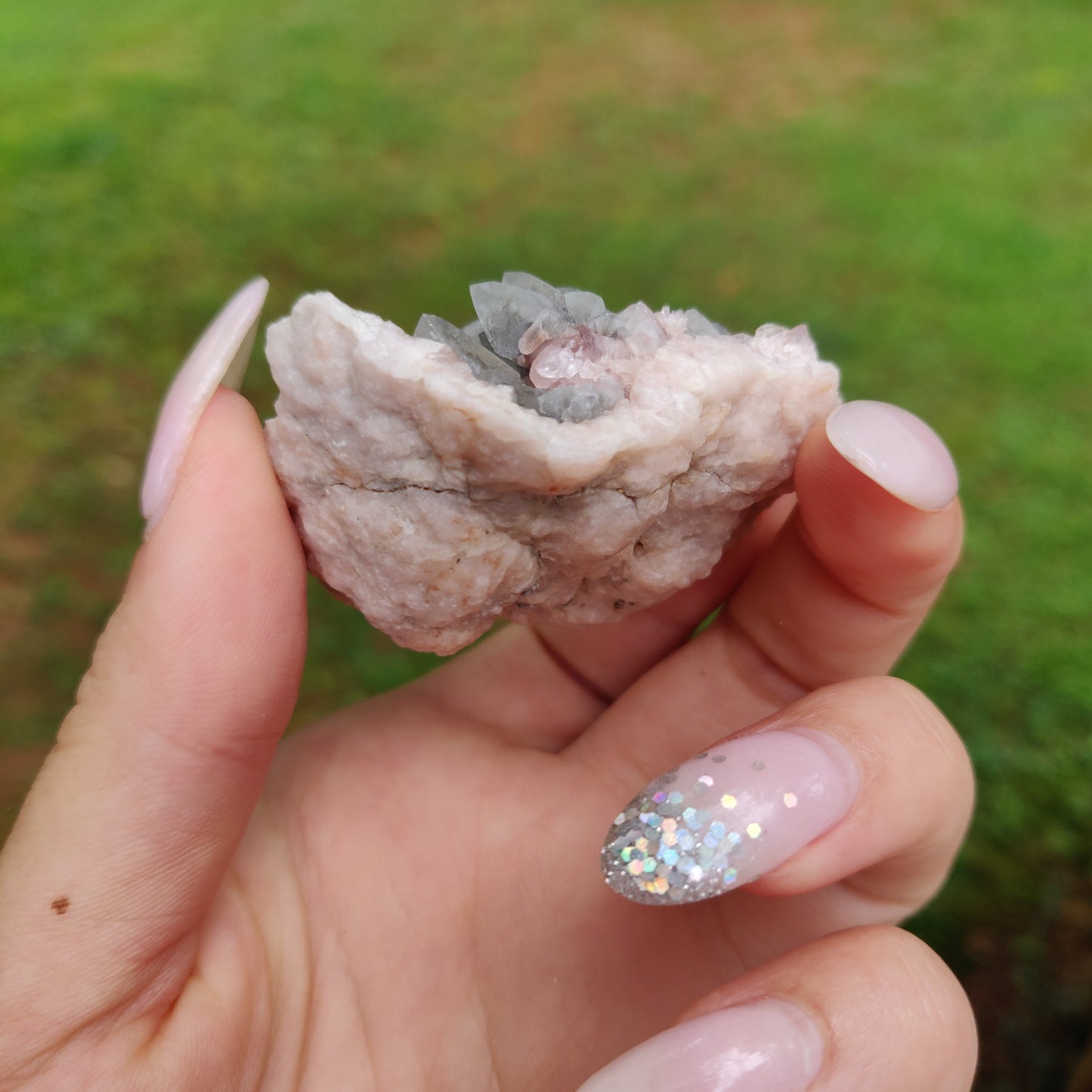 Pink Amethyst Geode (#J3)