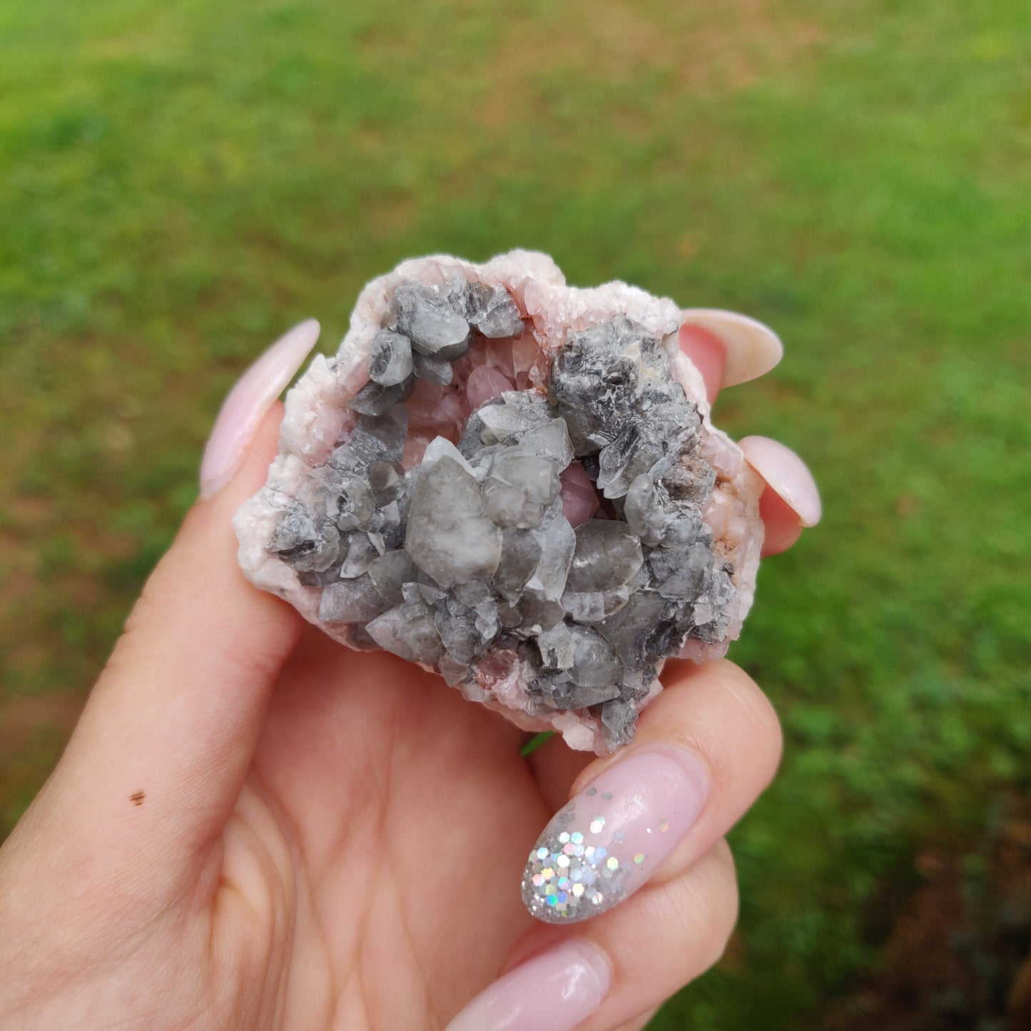 Pink Amethyst Geode (#J3)