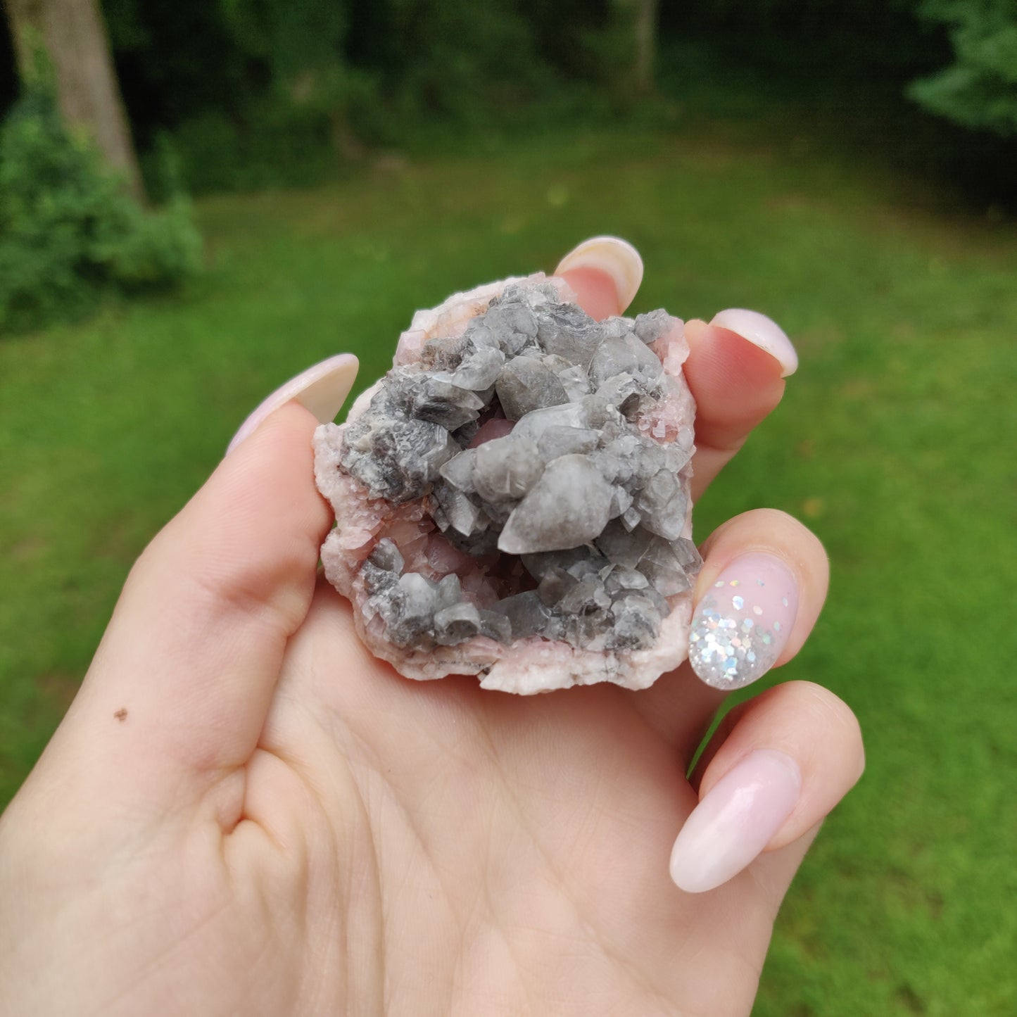 Pink Amethyst Geode (#J3)