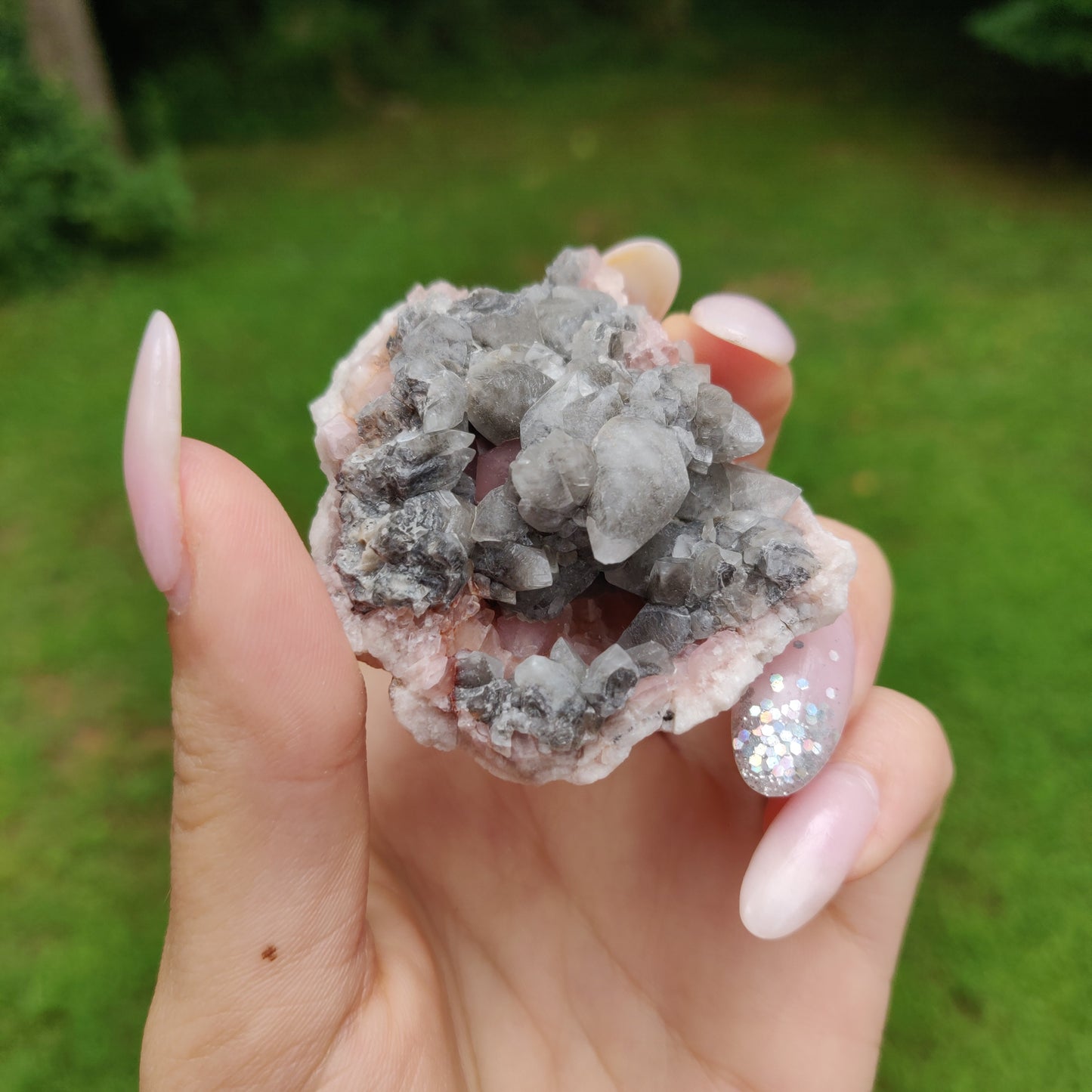Pink Amethyst Geode (#J3)
