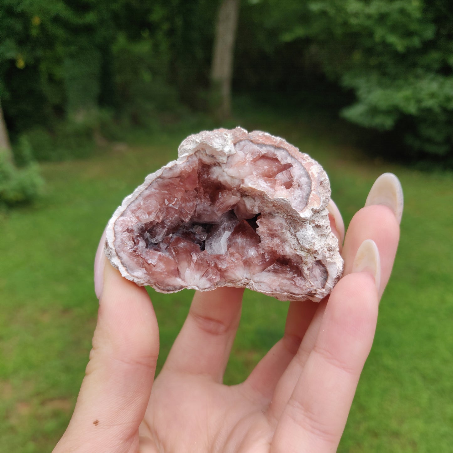 Pink Amethyst Geode (#J2)