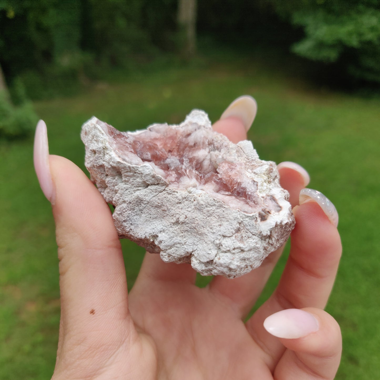 Pink Amethyst Geode (#J2)