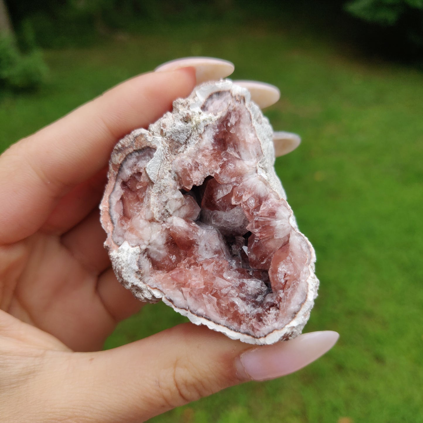 Pink Amethyst Geode (#J2)
