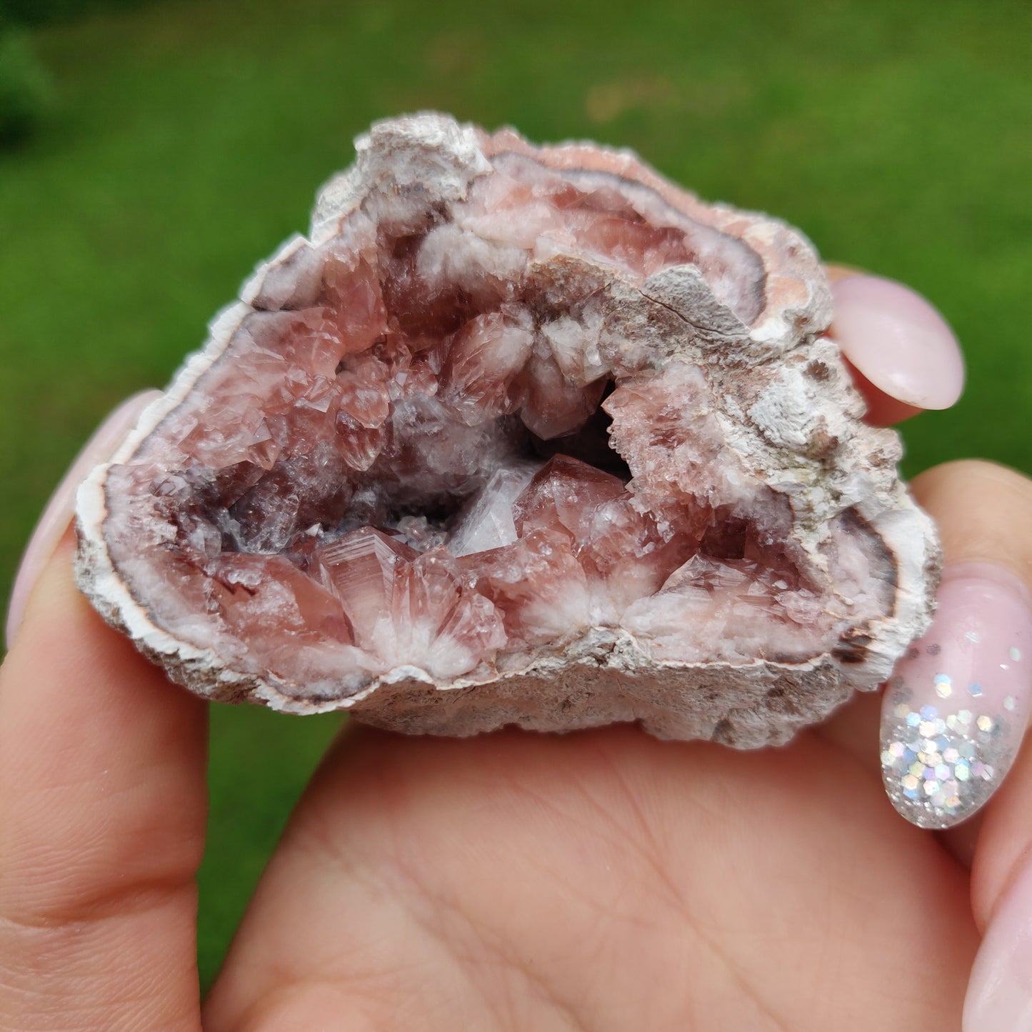 Pink Amethyst Geode (#J2)