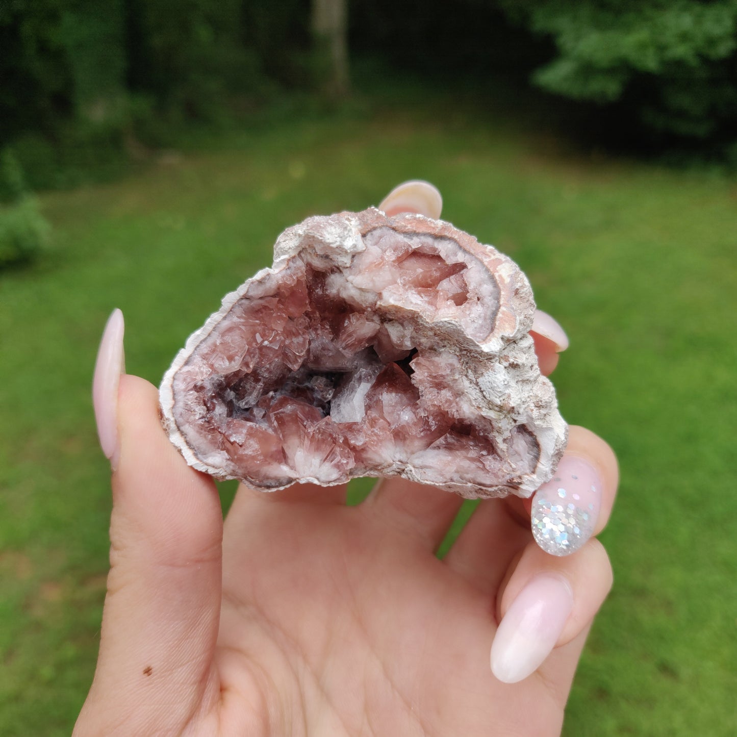 Pink Amethyst Geode (#J2)