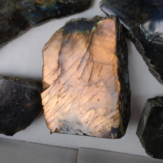 Orange Labradorite Slab (#J15)