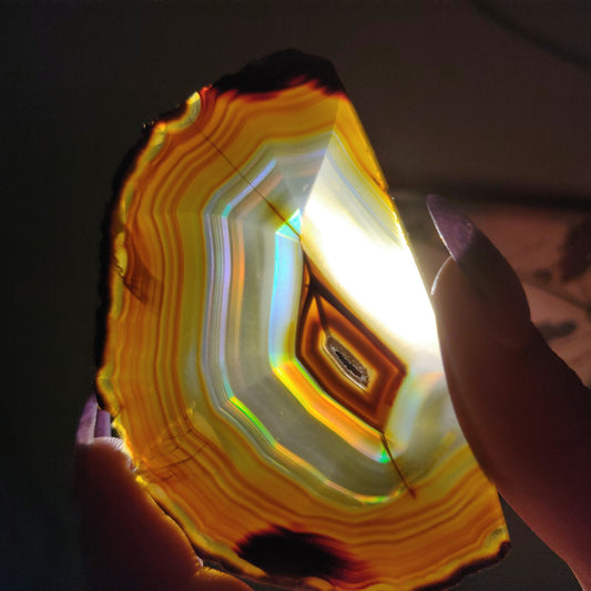 Iris Agate Slice (#12)