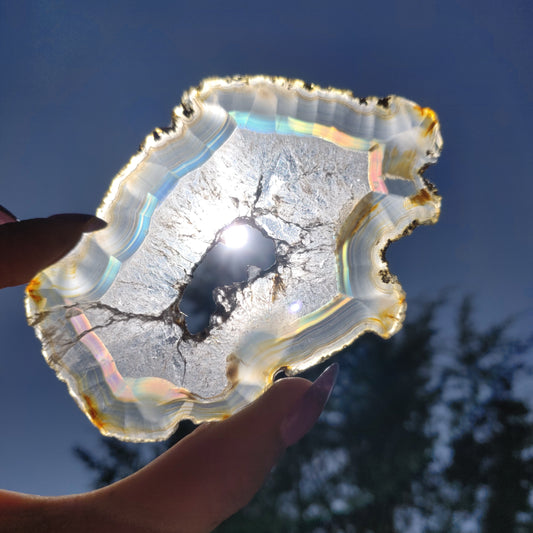 4" Iris Agate Slice (#21) - Simply Affinity