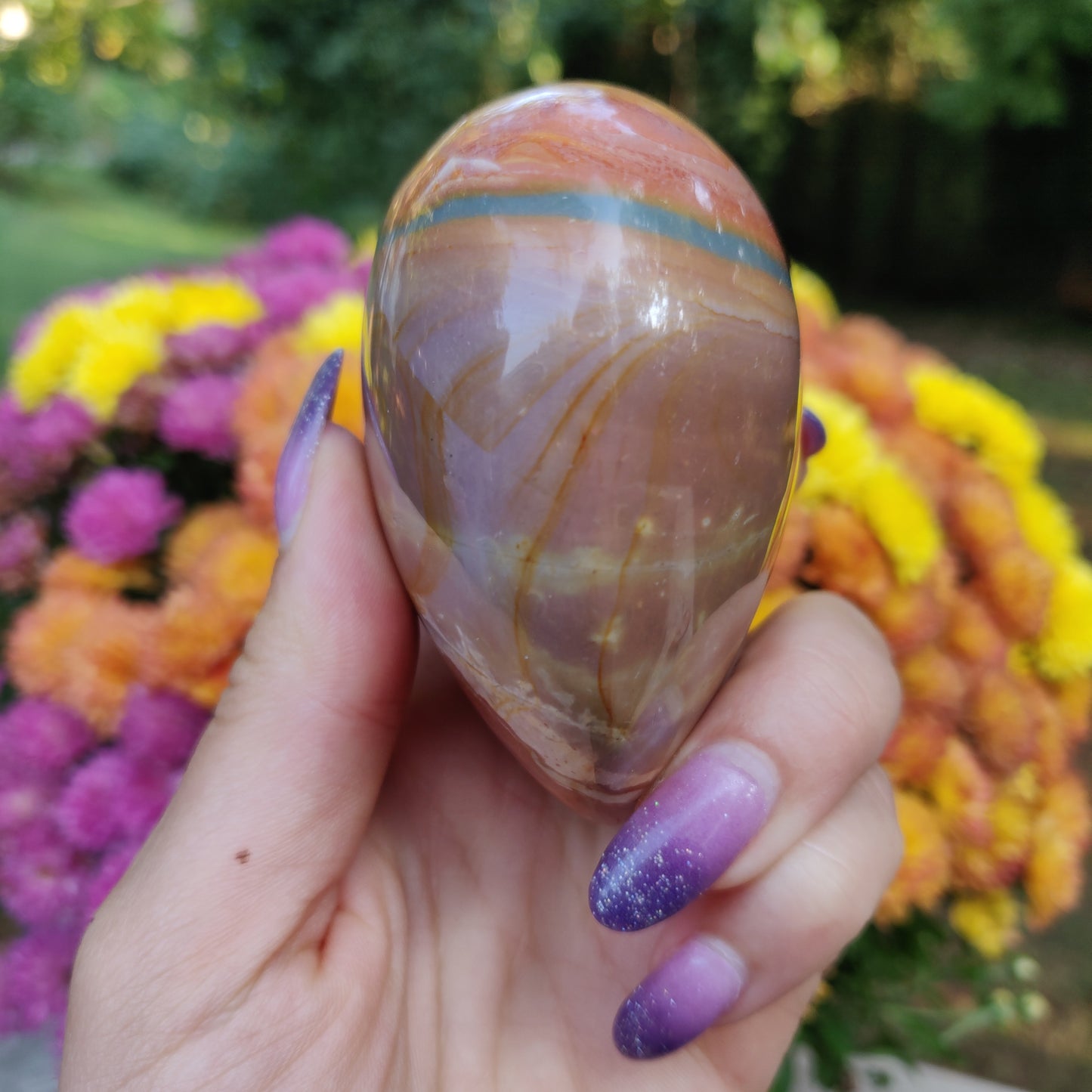 Polychrome Jasper Heart (#A2)
