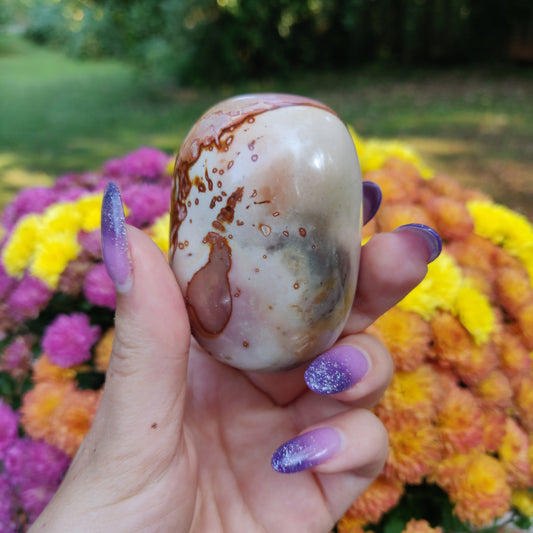 Polychrome Jasper Palm Stone (#A6)