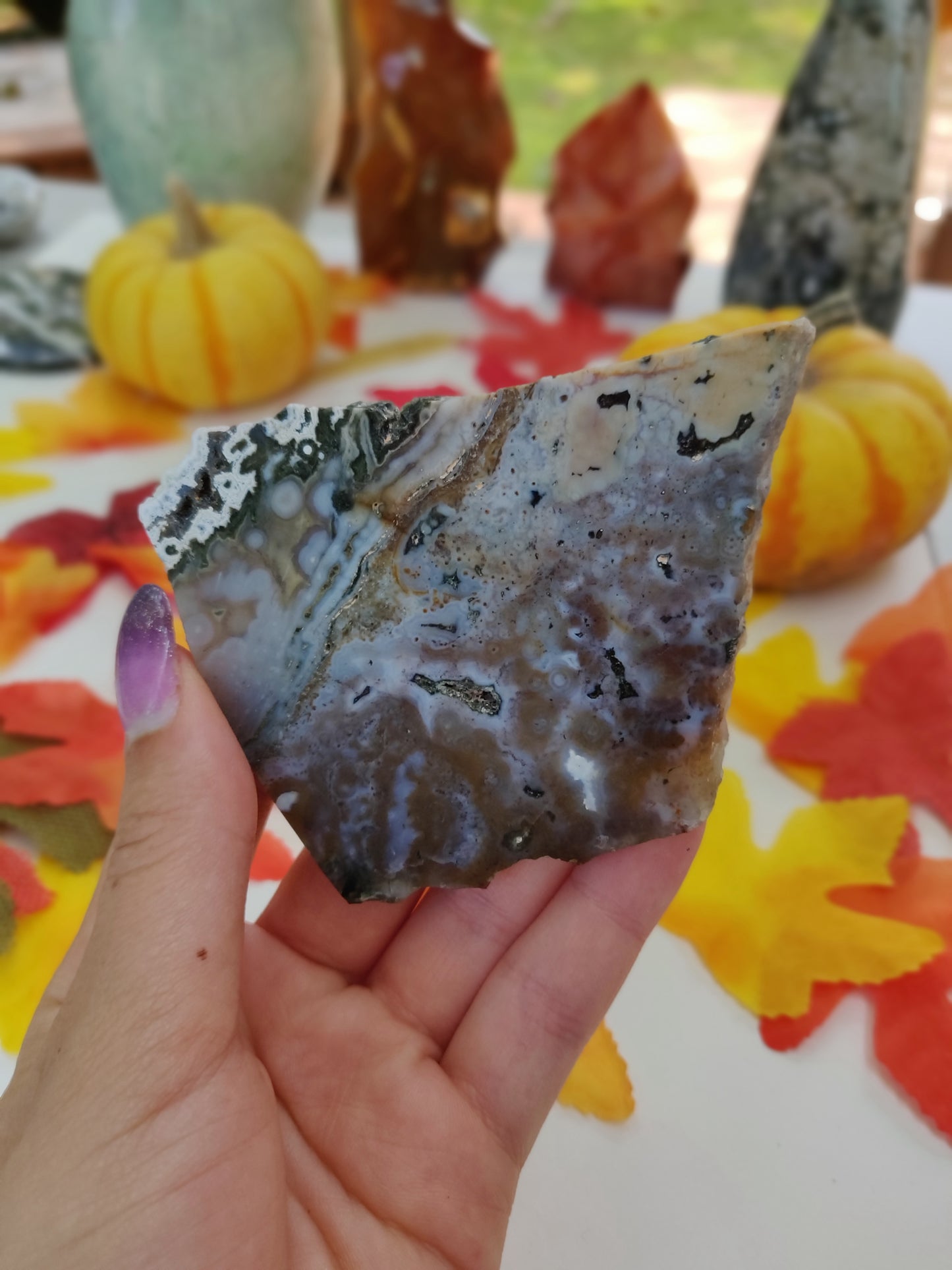 Ocean Jasper Druzy Slab (#A1)