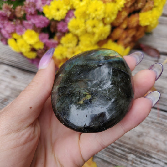 Labradorite Palm Stone (#A16)