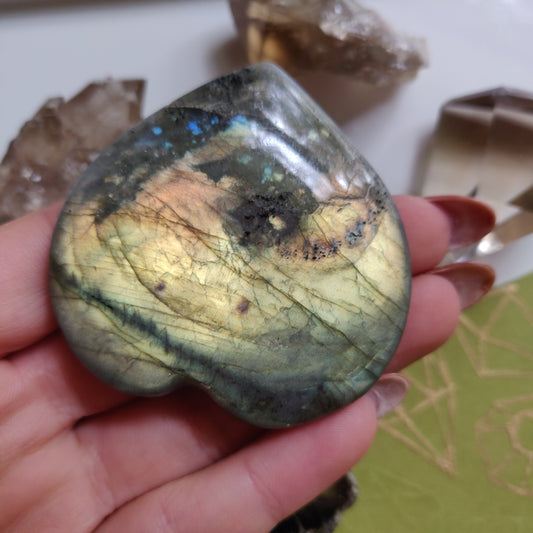 Labradorite Heart (#A1)