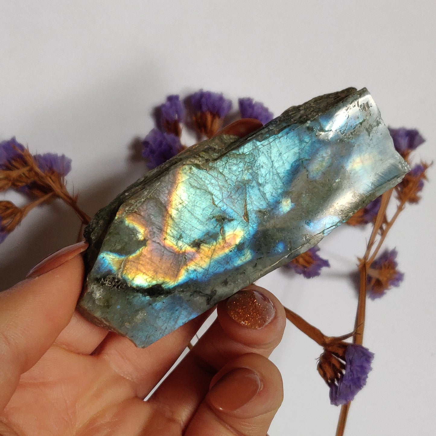 Labradorite Slab, Rainbow Labradorite (#17)