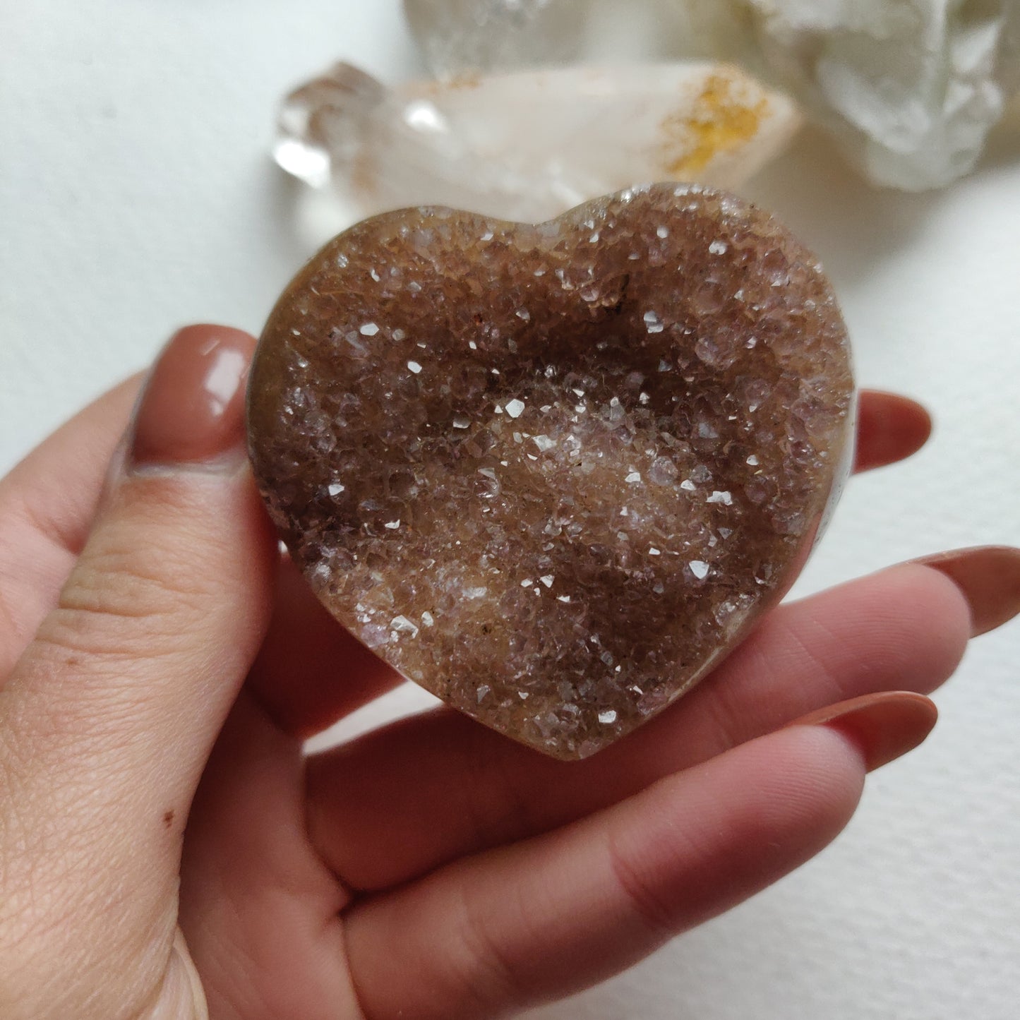 Amethyst Geode Heart (#G11) - Simply Affinity