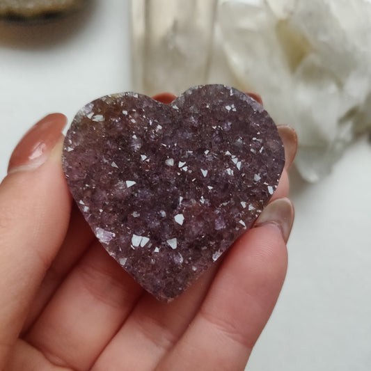 Amethyst Geode Heart (#G12) - Simply Affinity
