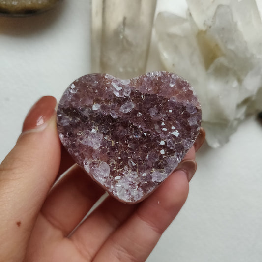 Amethyst Geode Heart (#G13) - Simply Affinity