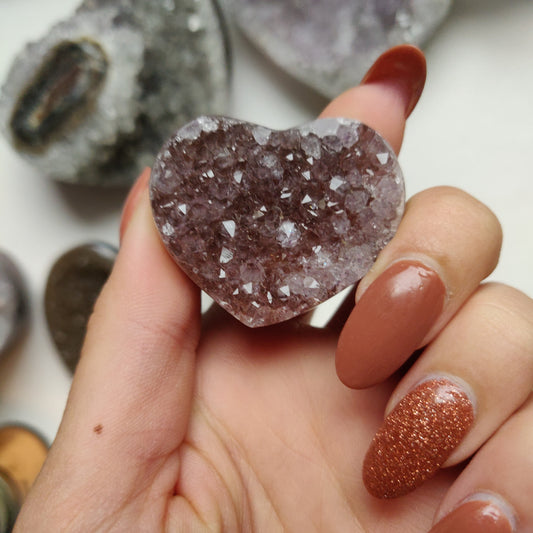 Amethyst Geode Heart (#G18) - Simply Affinity