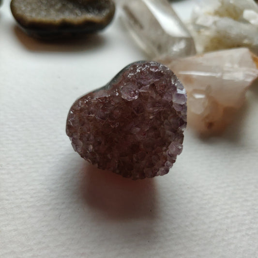 Amethyst Geode Heart (#G19) - Simply Affinity