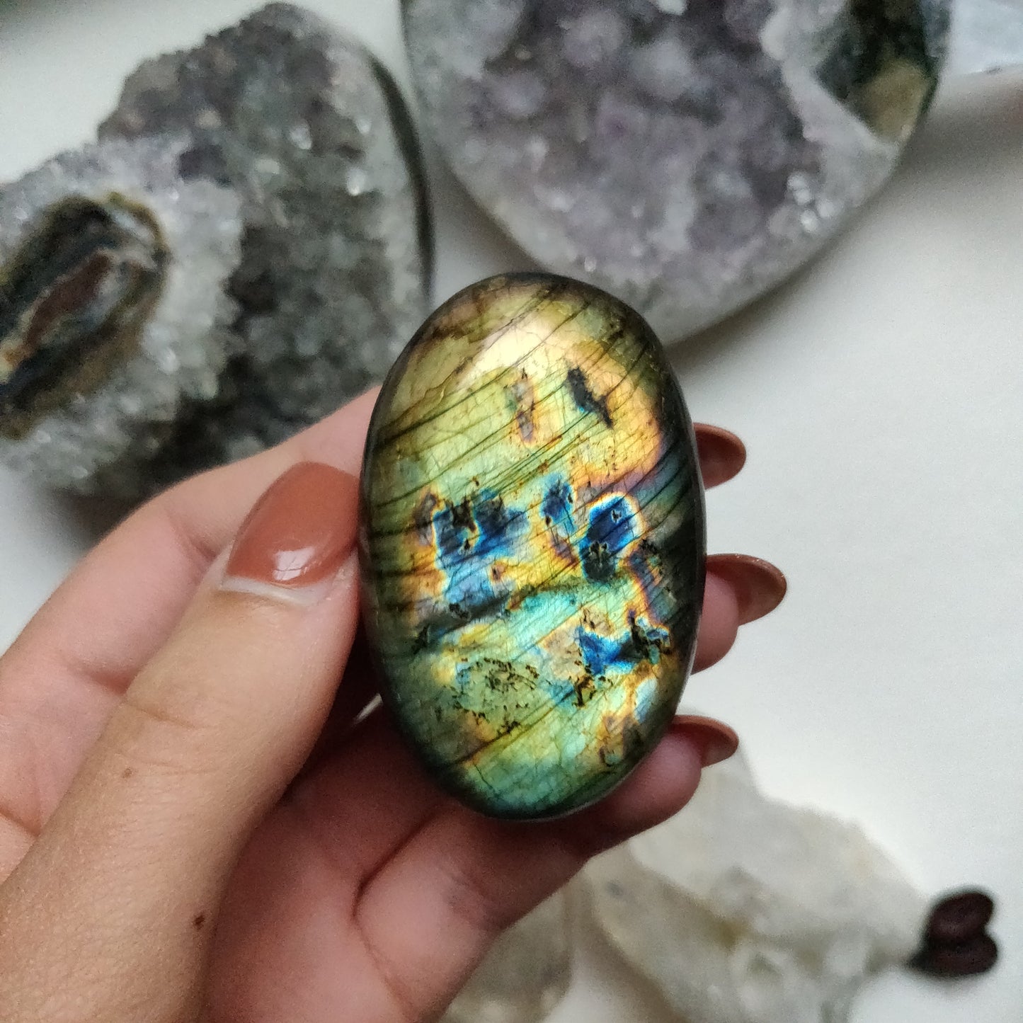 Labradorite Palm Stone (#2)