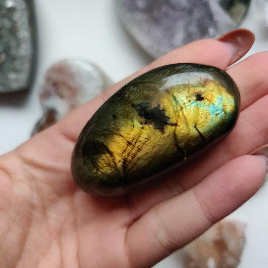 Labradorite Palm Stone (#98)