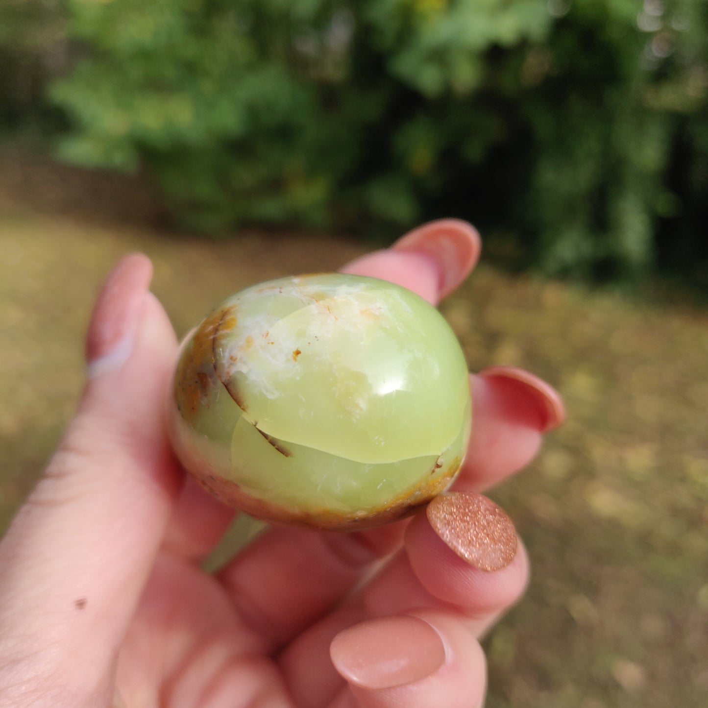 Green Opal Palm Stone (#9)