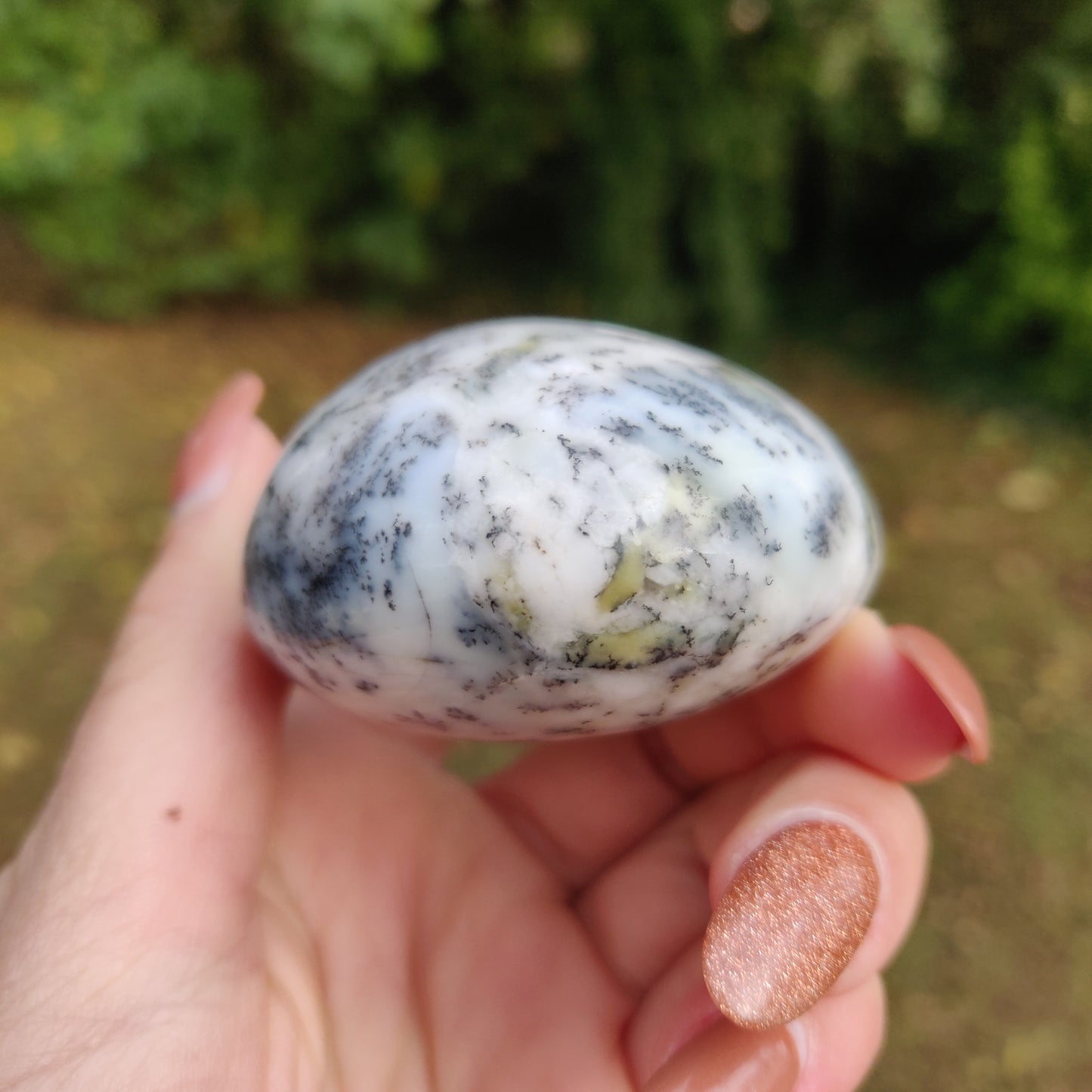 Dendritic Opal Palm Stone (#5)