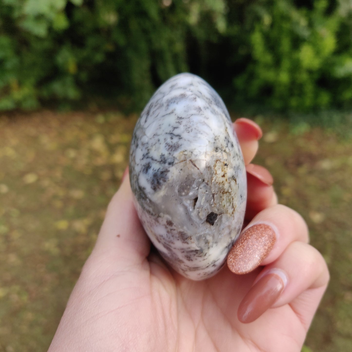 Dendritic Opal Palm Stone (#13)