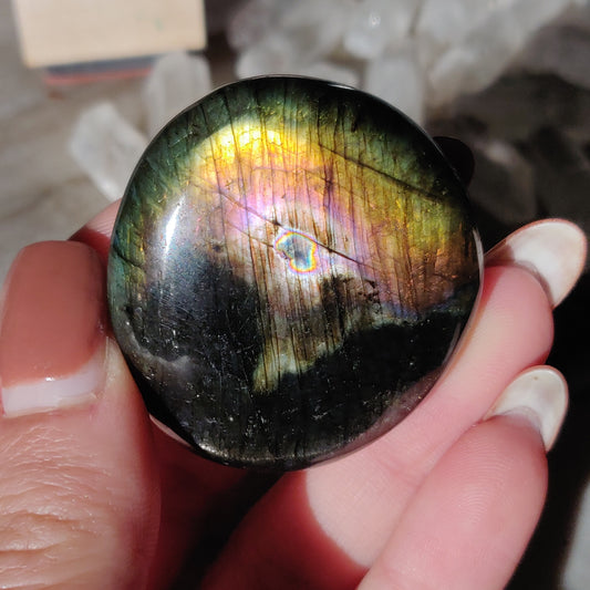 Labradorite Palm Stone (#145)